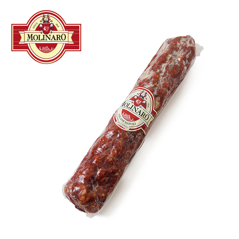 イタリア職人伝承のレシピと放牧豚原料 モリナーロ ナポリサラミ ピカンテ ホール 約1.15kg(直径約6.5cm) イタリア職人伝承のレシピと放牧豚原料 モリナーロ ナポリサラミ ピカンテ ホール 約1.15kg(直径約6.5cm)
